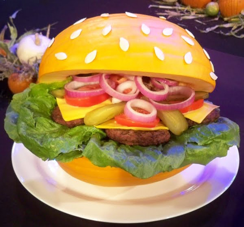 Post image for Huge Halloween “Pumpkin Bun” for Burgers